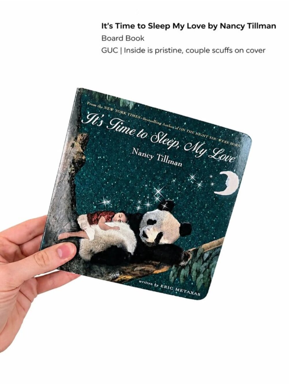 It's Time to Sleep My Love By Nancy Tillman Board Book